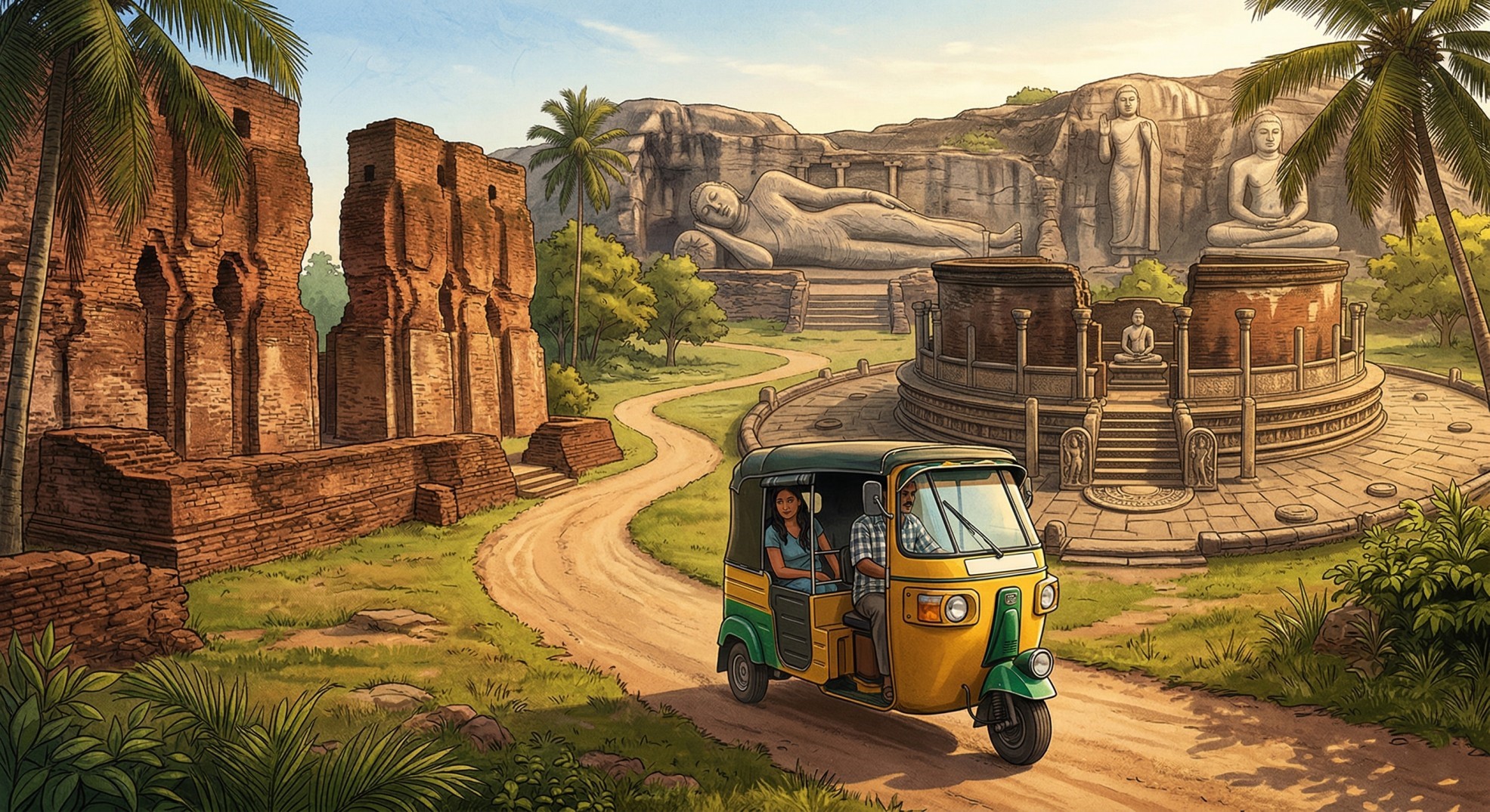 Tuk Tuk at Polonnaruwa Highlights